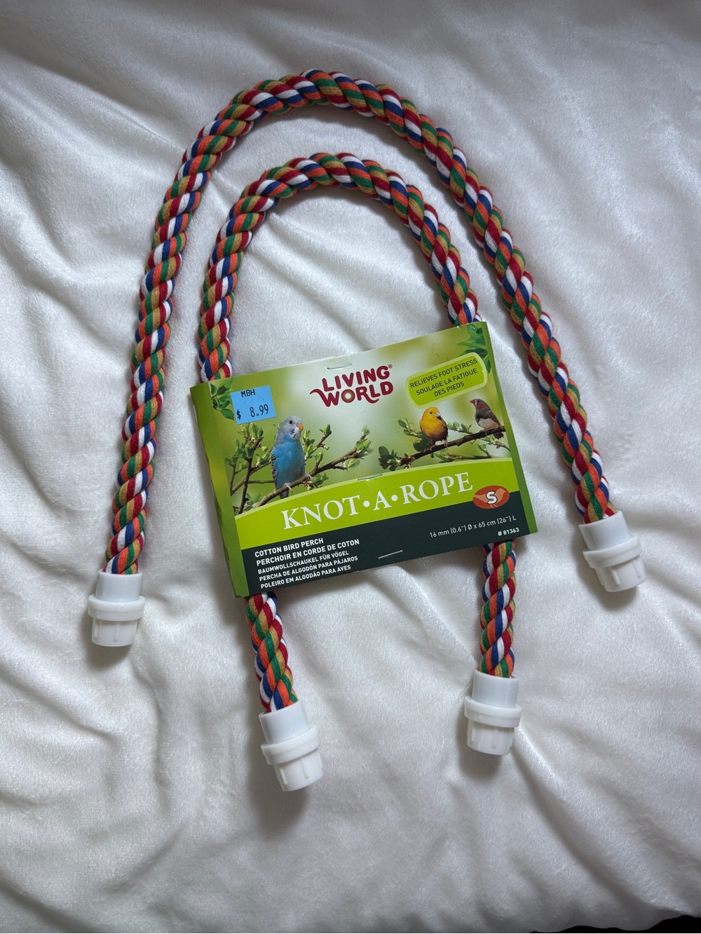 Living World Pet Bird Cage Rope Perches